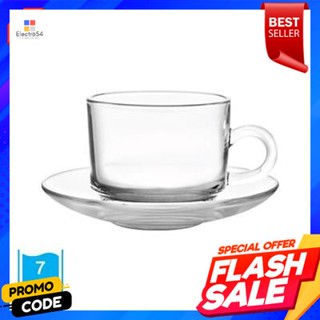Set ชุดกาแฟ สแต็กทีคัพ OCEANGLASS รุ่น 5GS000002G0004B ขนาด 7 ออนซ์ สีใสCoffee Set Stack Tea Cup OCEANGLASS Model 5GS000