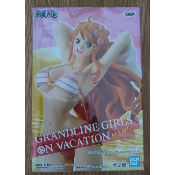 Banpresto One Piece Grandline Girls On Vacation Nami แท้มือ1 แมวทองJP