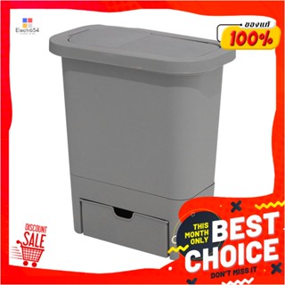 HANGING ถังขยะพร้อมที่แขวน GOMI ขนาด 7L สีเทาHANGING DUSTBIN ACCO GOMI 7L GREY