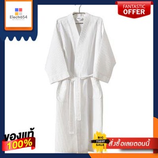 bathrobe ชุดคลุมอาบน้ำ MS HOTEL ขนาดฟรีไซส์ สีขาวfreesizewhite