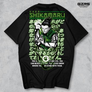 เสื้อยืด ลาย Gzrs Nara Shikamaru สีดํา