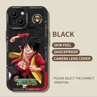 เคสโทรศัพท์มือถือ TPU แบบนิ่ม ป้องกันเลนส์กล้อง ลายลิง D ลูฟี่ สําหรับ iPhone 13 12 11 Pro XS Max XR X XS 7 8 Plus |Cx C025