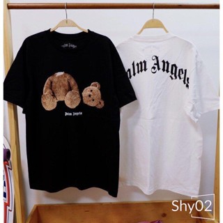 🔥พร้อมส่ง🔥 Shy เสื้อยืดผช T-shirt Tshirt เสื้อยืดแขนสั้น Palm An gels ลายหมี kill the bear