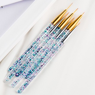 【AG】3Pcs Nail Drawing Pens Unique Ultra-thin Acrylic Nail Carving Pens DIY Manicure