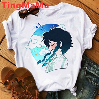 Cotton T-Shirt Genshin Impact Graphic Print 1 xs-3xl Kawaii Keqing Hu Tao GILDAN Birthday Gift For Men Mother_05