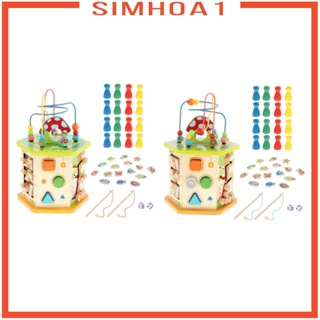 [SIMHOA1] 6 in 1 ลูกปัดไม้เขาวงกต สําหรับการเรียนรู้ต้นคริสต์มาส NKJF