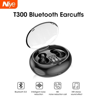 Niye T300 หูฟังบลูทูธไร้สาย TWS สําหรับ Android Ios Mini Sound Conduction พร้อมจอแสดงผล LED