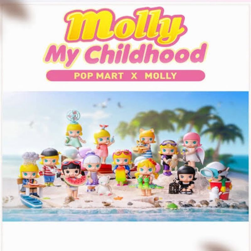 🌈พร้อมส่ง [mum!iwant] Molly My Childhood ร้านไทย ของแท้ Pop mart 1000%