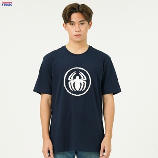 Marvel Men Spiderman T-Shirt - เสื้อยืดผู้ชายลายสไปเดอร์แมน สินค้าลิขสิทธ์แท้100% characters studio_04