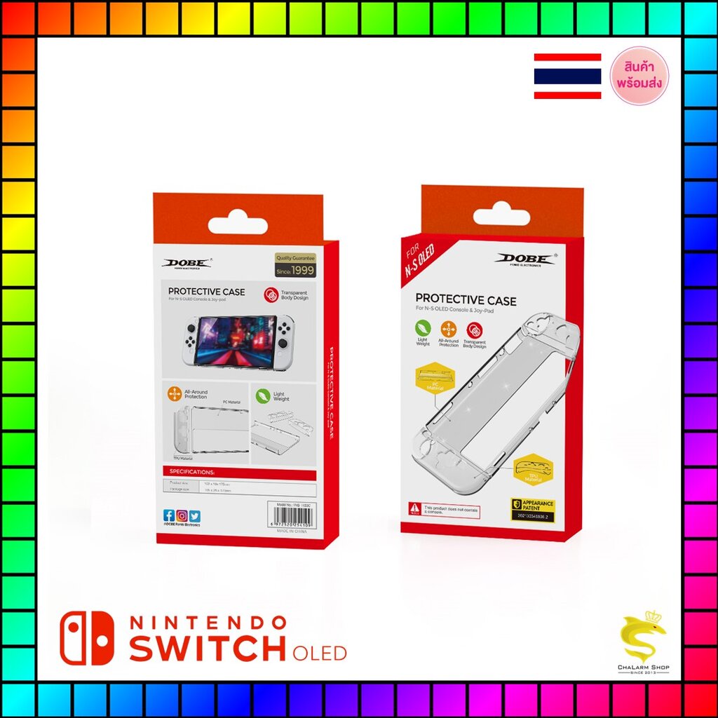 DOBE เคสใส for Nintendo Switch Oled Protective Case เคสเครื่อง & เคสจอย