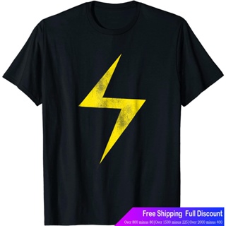 เสื้อยืดลำลอง Marvel Ms. Marvel Lightning Bolt Icon Graphic T-Shirt T-Shirt_03