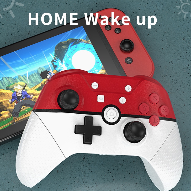 จอยเกมบลูทูธไร้สาย สําหรับ Switch Pro NS Lite PC NFC 6-Axis Doublemotor Gamepad Nintendo Switch