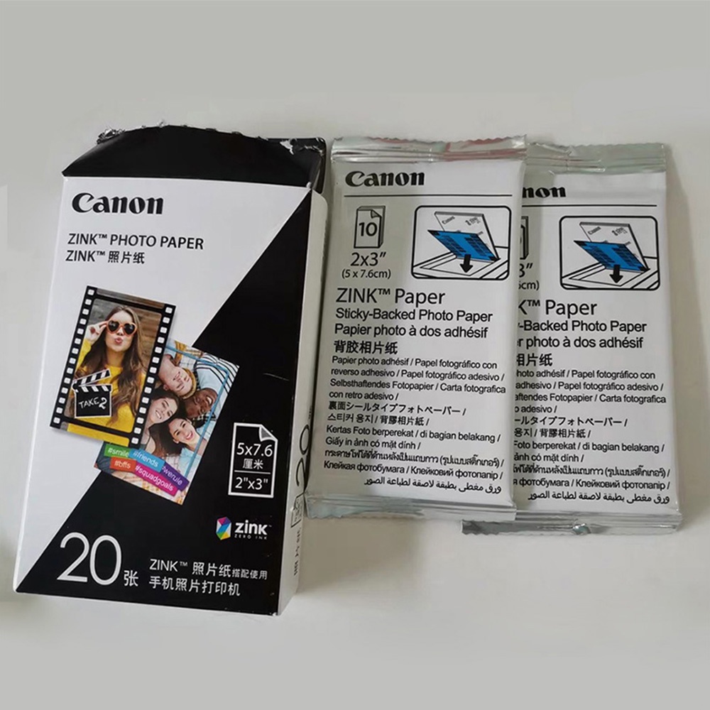 กระดาษภาพถ่าย Canon Zink (20 แผ่น)