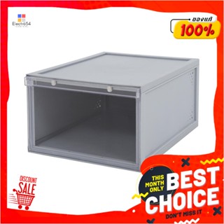 SHOE กล่องรองเท้า STACKO MAGNETIC LOCK MONO 28x37x18.3 ซม. สีเทาSHOE BOX STACKO MAGNETIC LOCK MONO 28X37X18.3CM GREY