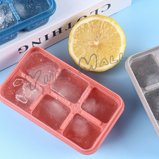 YuKi แม่พิมพ์น้ำแข็งก้อน ฝาปิด พร้อมฝา 6 ช่อง Ice tray mould