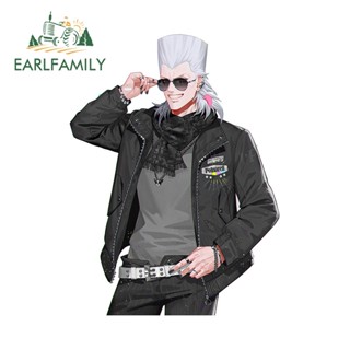 Earlfamily สติกเกอร์ ลายอนิเมะ JoJos Bizarre Adventure Jean Pierre Polnareff ขนาด 13 ซม. x 9.7 ซม. สําหรับตกแต่งหน้าต่าง แล็ปท็อป