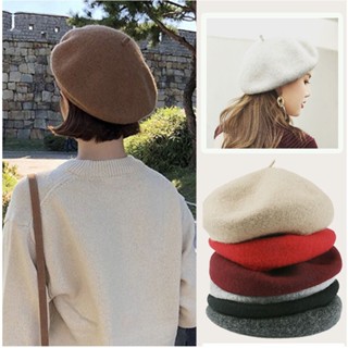 หมวกเบเร่ต์ Beret hat ใส่น่ารัก สไตล์วินเทจ เหมาะกับฤดูใบไม้ร่วง