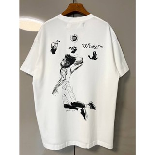 OFF-WHITE X NIKE JORDAN T-SHIRT เสื้อยืดคอกลมแขนสั้น แบรนด์ออฟไวท์ ไนกี้จอร์แดน