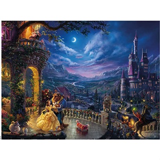 พัซเซิล Disney Beauty and the Beast Dance in the Moonlight - 1,500 ชิ้น(81×61ซม.) Children/Popular/Presents/Toys/made in Japan/education/beautiful/women/girls/boys/gift/pleased/cute