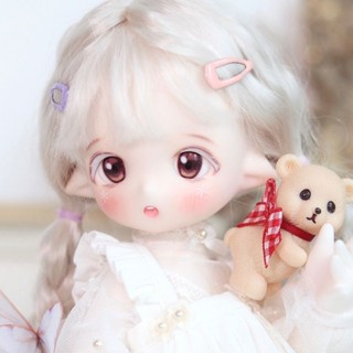 ตุ๊กตาเรซิ่น รูปอนิเมะเอลฟ์ สีขาว 1/6 Bjd Diy สําหรับเด็กผู้หญิง