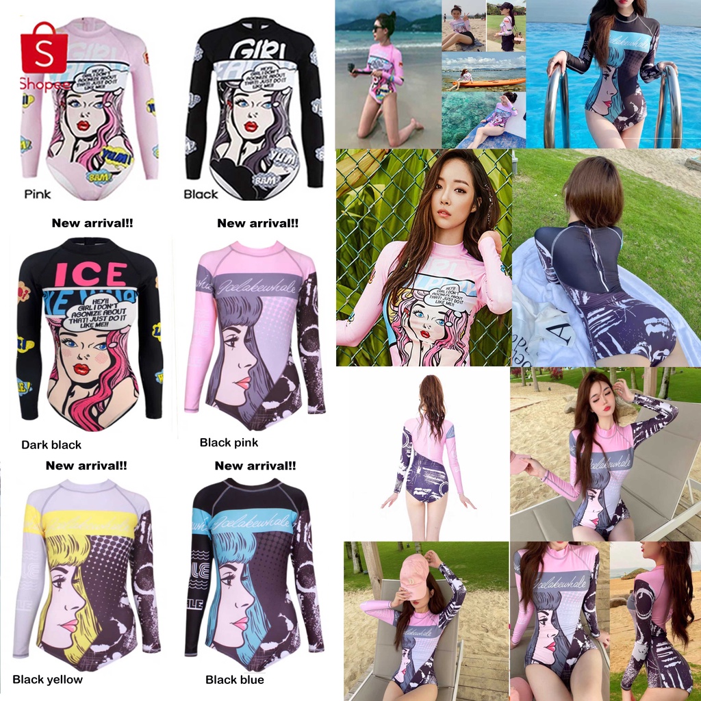 New arrival! ชุดว่ายน้ำวันพีช ลายสาวผมลอน​ สไตล์ปารีส​ เนื้อผ้าดี​ โดดเด่น​ สวมใส่สบาย