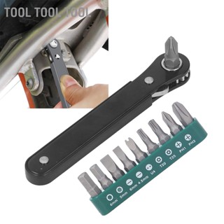 Tool 11ชิ้นชุดไขควงขนาดเล็ก 1/4in Pocket Micro EDC เครื่องมือประแจวงล้อแรงบิดสูง 90 องศาที่จับไดรฟ์ย้อนกลับ