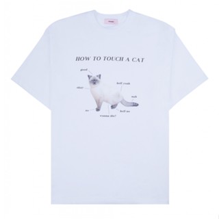 [ITZAVIBE] Cat Guide White T-Shirt for men or women cotton_07