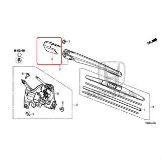 Cover Baut Wiper Belakang HRV 2015-2021 Original