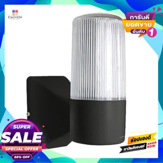 Lamp โคมไฟผนังภายนอก (PS) 1xE27 BEC รุ่น Wall E27/BK ขนาด 9 x 18.5 x 20 ซม. สีดำOutdoor Wall Lamp (PS) 1xE27 BEC Model W