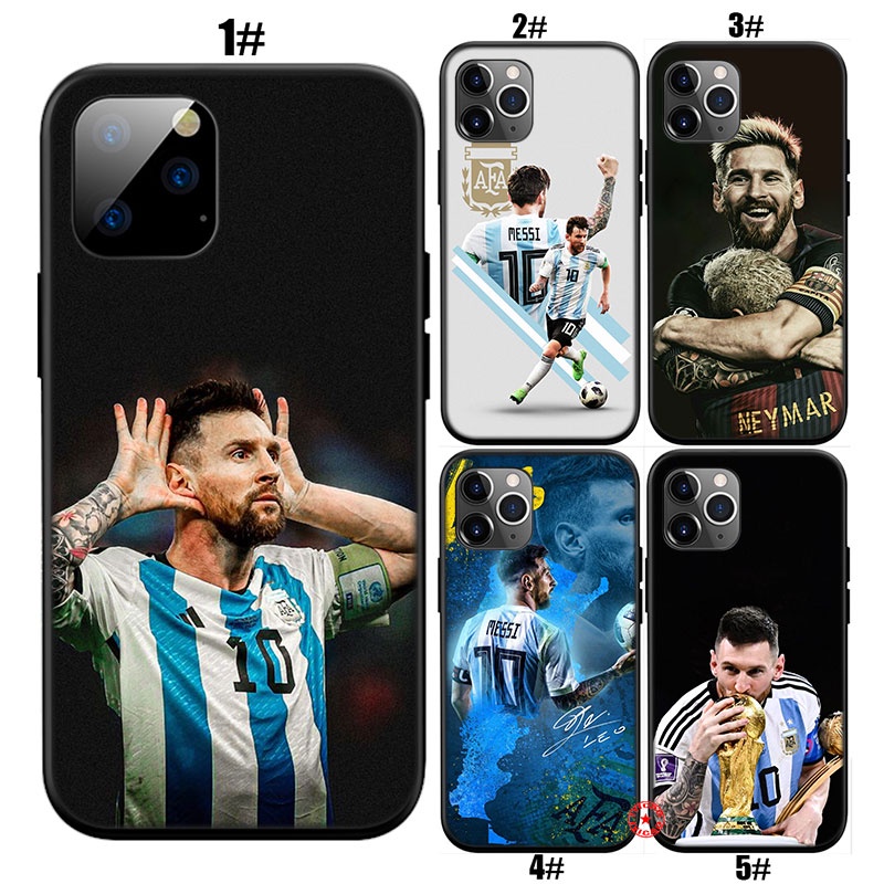 Pj64 เคสโทรศัพท์มือถือนิ่ม ลาย Lionel Messi สําหรับ iPhone 5 5S 6 6S 7 8 11 Pro Max Plus SE XR
