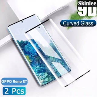 ฟิล์มกระจกนิรภัยกันรอยหน้าจอ แบบเต็มจอ สําหรับ OPPO Reno 8T Reno8T (2 ชิ้น)