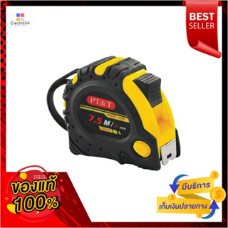 RUBBERIZED ตลับเมตรหุ้มยาง PT&amp;T 7525X 7.5 ม. x 25 มม.RUBBERIZED MEASURING TAPE PT&amp;T 7527X 7.5MX25MM