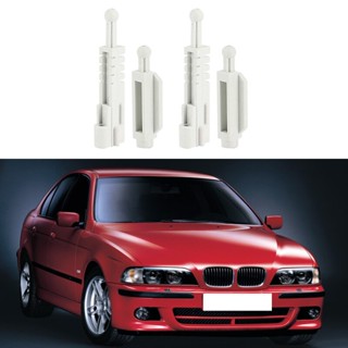 [พร้อมส่ง] ชุดตัวยึดไฟหน้ารถยนต์ พลาสติก สีขาว สําหรับ BMW 5 Series E39 1995-2000 4 ชิ้น