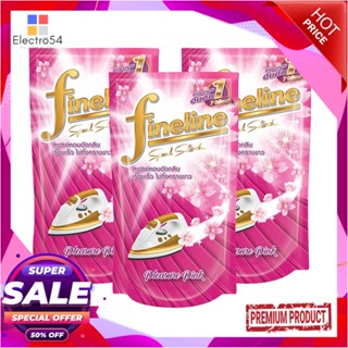 LIQUID รีฟิลน้ำยารีดผ้าอัดกลีบ FINELINE 800 มล. PLEASURE PINK แพ็ก 3 ชิ้นLIQUID FABRIC SPEED STARCH REFILL FINELINE 800M