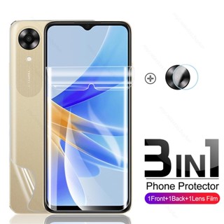 3To1 Front Back Soft Hydrogel Film for Oppo A17 A17k A 17 k 17k 4G 2022 6.56" Screen Protector Oppoa17 Oppoa17k 4G Camera Glass