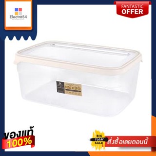 กล่องอาหารทรงเหลี่ยม DOUBLE LOCK รุ่น JCJ-1440 ความจุ 5,400 มล. สีขาว - ครีมDOUBLE LOCK square food box, model JCJ-1440,