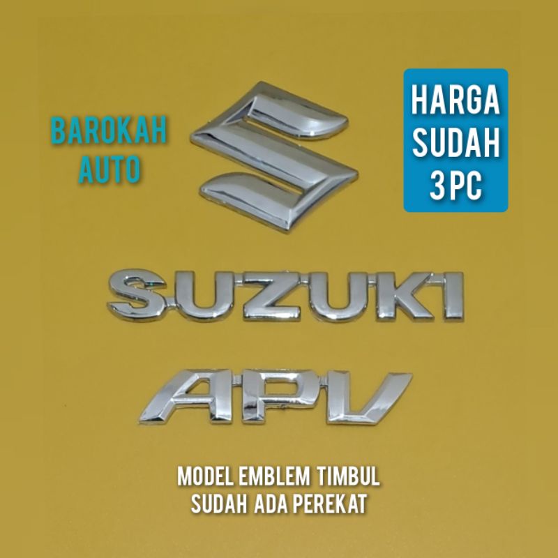 ตราสัญลักษณ์ซูซูกิ suzuki apv ราคา 3 ชิ้น