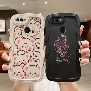 เคส oppo f9 เคสออปโป้ f9 เคสโทรศัพท์มือถือ ลายการ์ตูนคลื่นน่ารัก สําหรับ oppo f9 oppo f9 pro