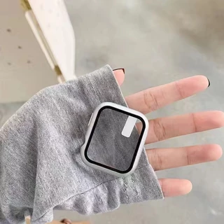 เคส watch + ฟิลม์กระจกในตัว case สําหรับ iwatch11/10/9/8/Se/7/6/5/4/3/2/1 เคสกระจก ขนาด38/40/41/40mm 42/44/45/46mm49mm