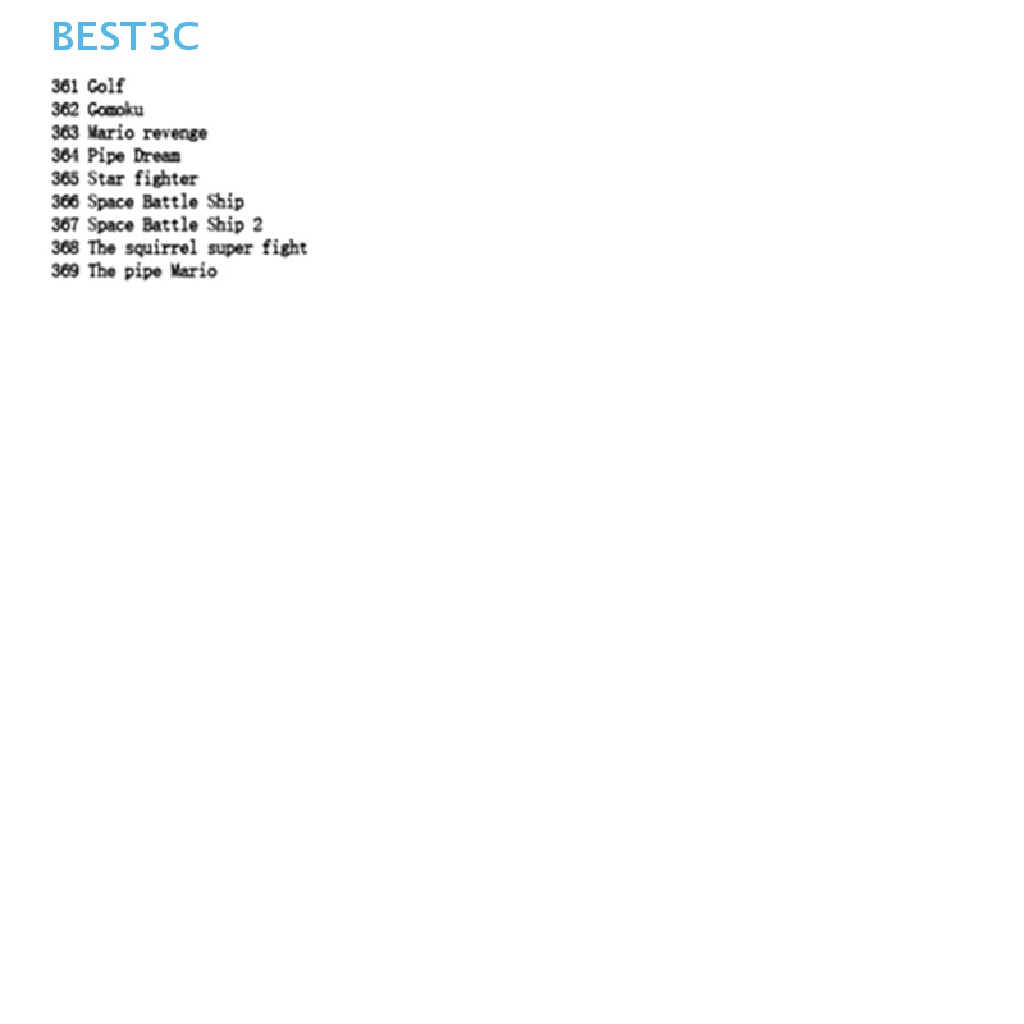 Best3c 369 In 1 การ์ดตลับหมึก สําหรับ Game Boy Advance GBA SP NDS NDSL ขายดี