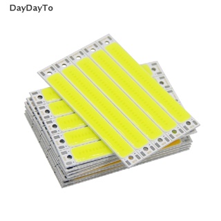 Daydayto ขายดี แถบไฟ LED COB 3V 3.7V DC 60 มม. 8 มม. 3W สีขาว น้ําเงิน แดง สําหรับจักรยาน DIY