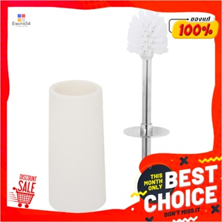 TOILET ชุดแปรงล้างสุขภัณฑ์พร้อมฐาน ACCO สีครีมTOILET BRUSH SET ACCO CREAM