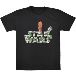 เสื้อยืด cartoonราคาต่ำสุด!!⭐ A bathing ape x Star wars ⭐ เสื้อยืด คอกลม แขนสั้น แฟชั่น  ลิง  เสื้อยืดลำลองผู้ชาย_01