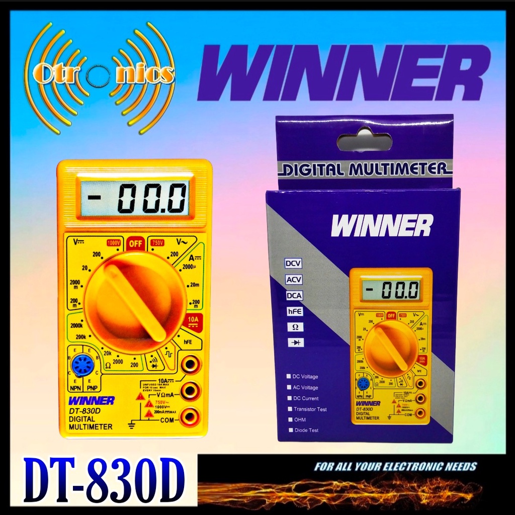 มัลติมิเตอร์ Multitester Winner DT-830D