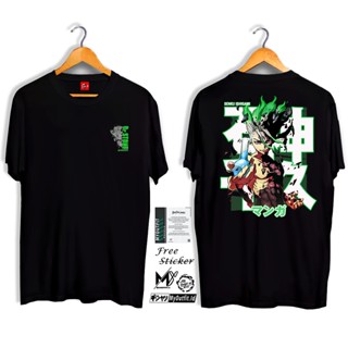 PRIA T-shirt Series Manga Dr. Stone Last Fight Anime Premium Men Women Unisex Adult Short Sleeve Japanese Japan Sty_07