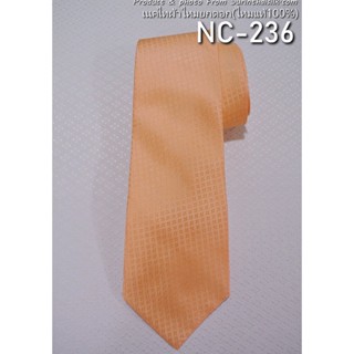 เน็คไทล์ผ้าไหมยกดอก สีส้มโอลโรส รหัส NC-236