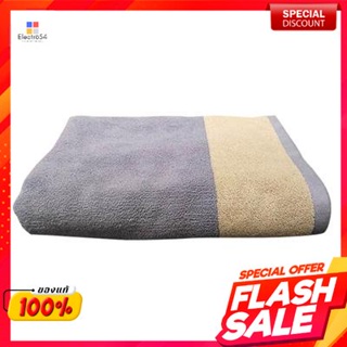 Hair ผ้าขนหนูเช็ดตัว MS HOME รุ่น Two Tone ขนาด 27 x 54 นิ้ว สีเทา - ครีมBathTowelTwoToneModelSize