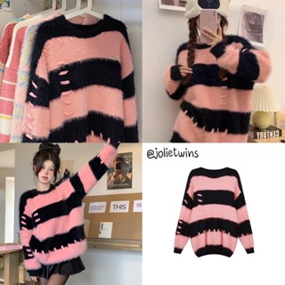 พร้อมส่ง🖤💗 สเวตเตอร์ Blackpink ชมพูดำ เสื้อ เสื้อกันหนาว sweater มาใหม่ เนื้อผ้านุ่มนิ่ม สไตล์เกาหลี สีน่ารักมาก