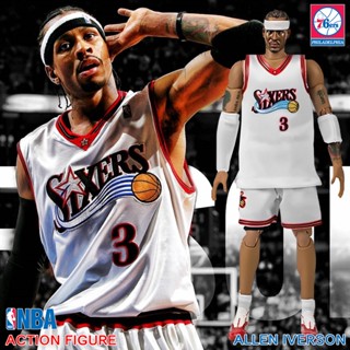 Figma ฟิกม่า NBA Allen Ezail Iverson อัลเลน เอเซล ไอเวอร์สัน No 3 Philadelphia 76ers ฟิลาเดลเฟีย เซเว่นตี้ซิกเซอร์ส