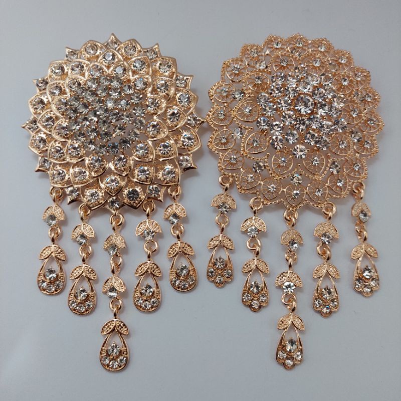 MATA เข็มกลัด kebaya หรูหรา เข็มกลัดตาดอกไม้ เข็มกลัดตาคริสตัล